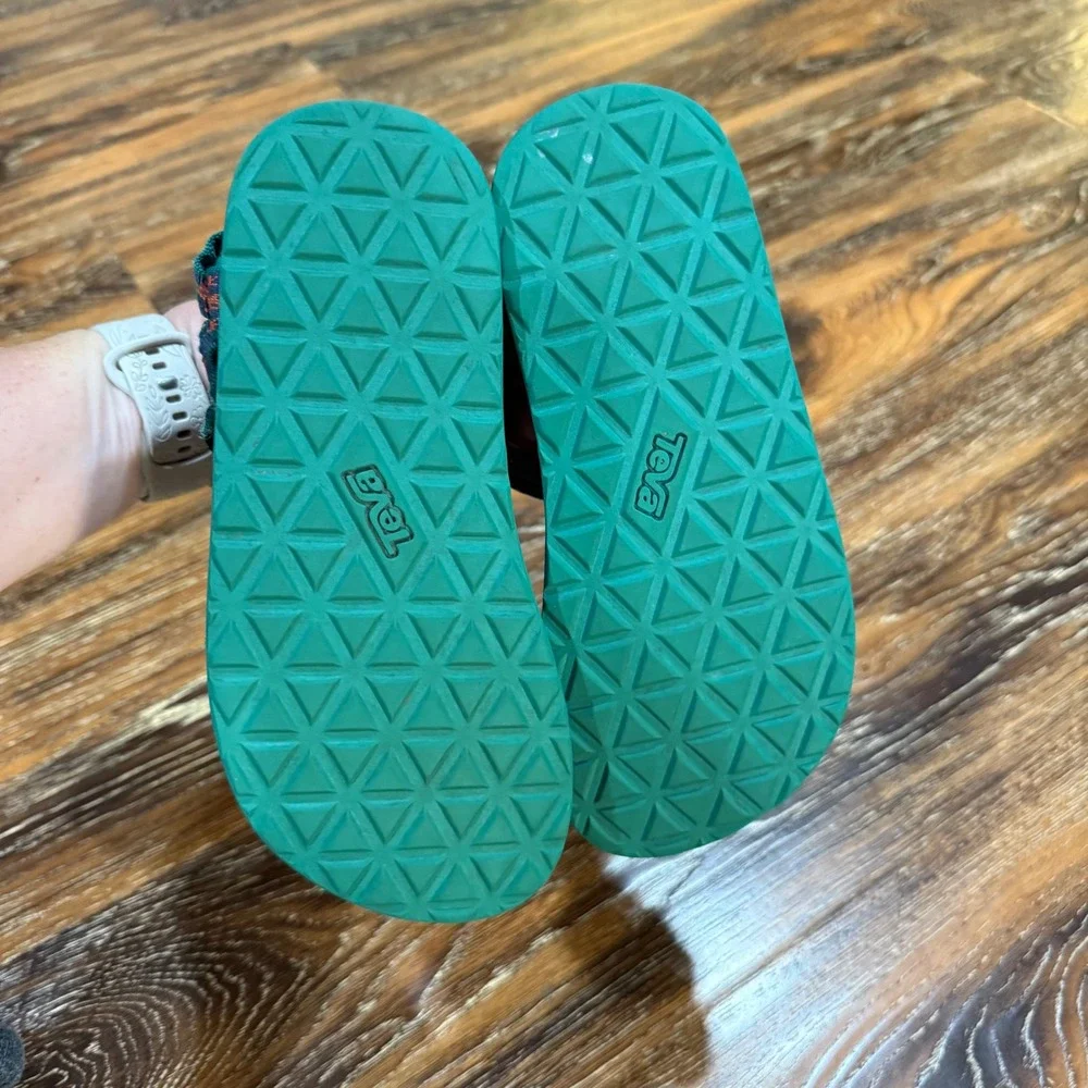 Teva Sie 1 Kids Sport Sandals Navy Green Geometric Boys Girls Shoes 1100383C